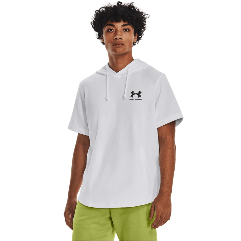 Under Armour Rival French Terry Short-Sleeve Hoodie - Men's - Image 2